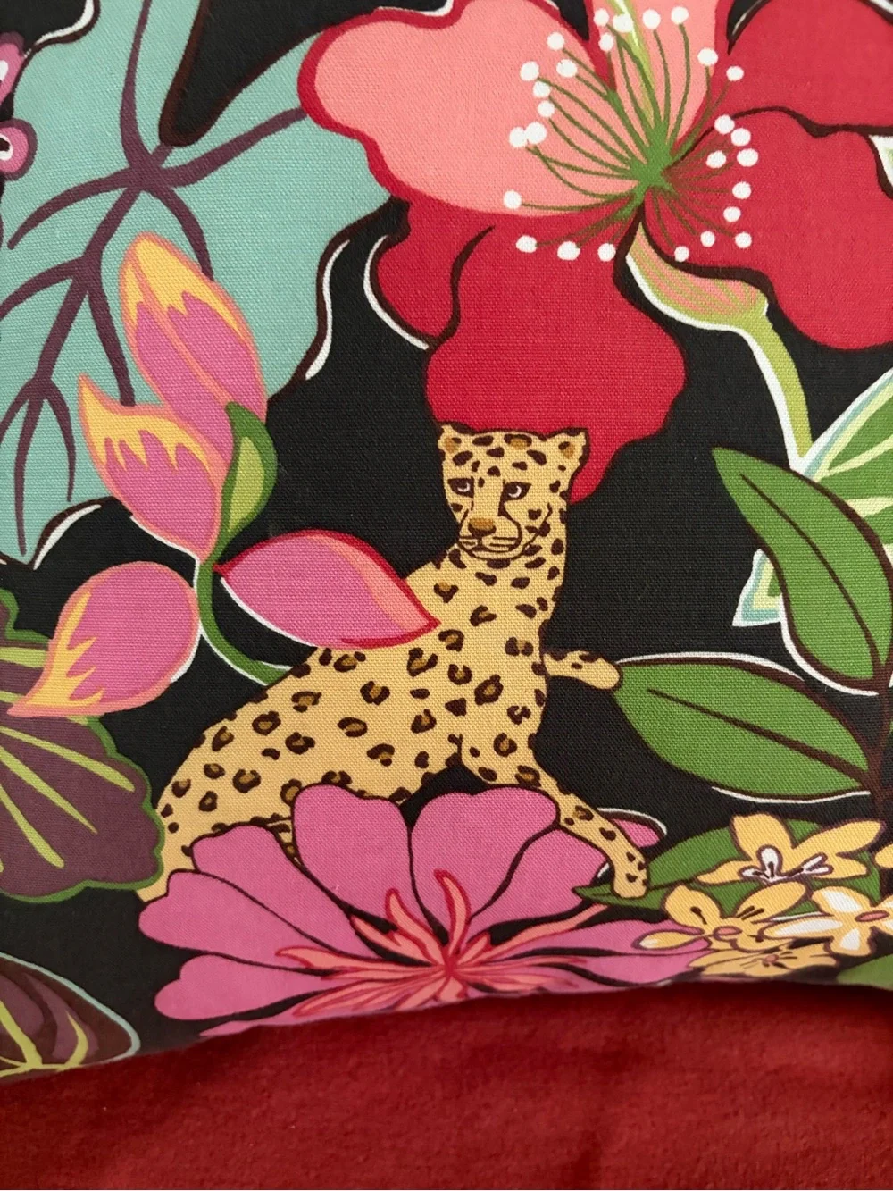 Boho Jungle Pillows P Kaufman jungle fever set  of 2 down inserts 22”